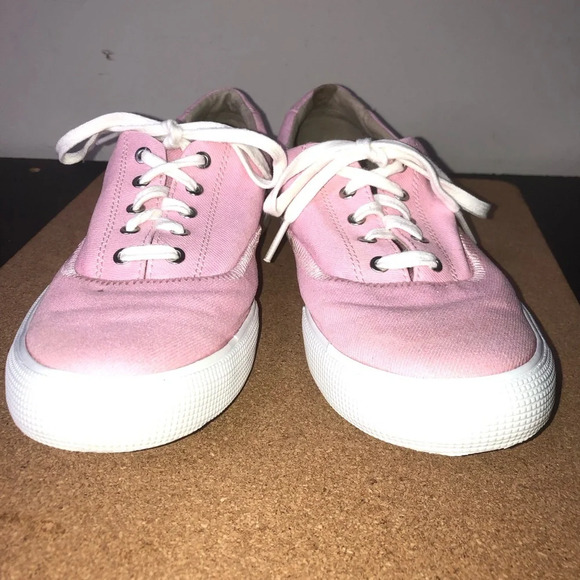 Helly Hanson 596 Women’s Sneaker Running Shoes Pink 7 Lace Up Canvas Rubber Sole - Picture 3 of 9